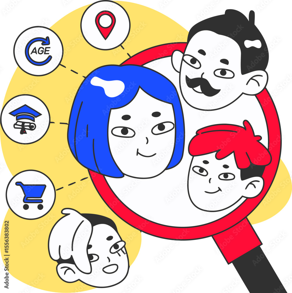 Aufkleber demographics targeting audience analysis customer insights market research segmentation consumer pro
