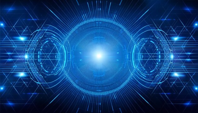 digital innovation abstract blue tech concept for business or science background