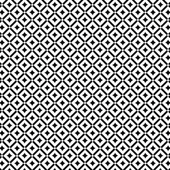 Seamless black and white diamond grid pattern.