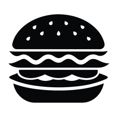 Isolated burger vector icon