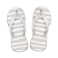 Beach slippers, flip flops footwear.