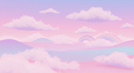 pink clouds over blue sky