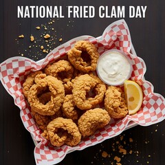 Celebrate National Fried Clam Day with Crispy Delights A Basket of Golden Fried Clams