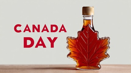 Celebrate Canada Day with maple syrup showcasing the national symbol and spirit of Canada