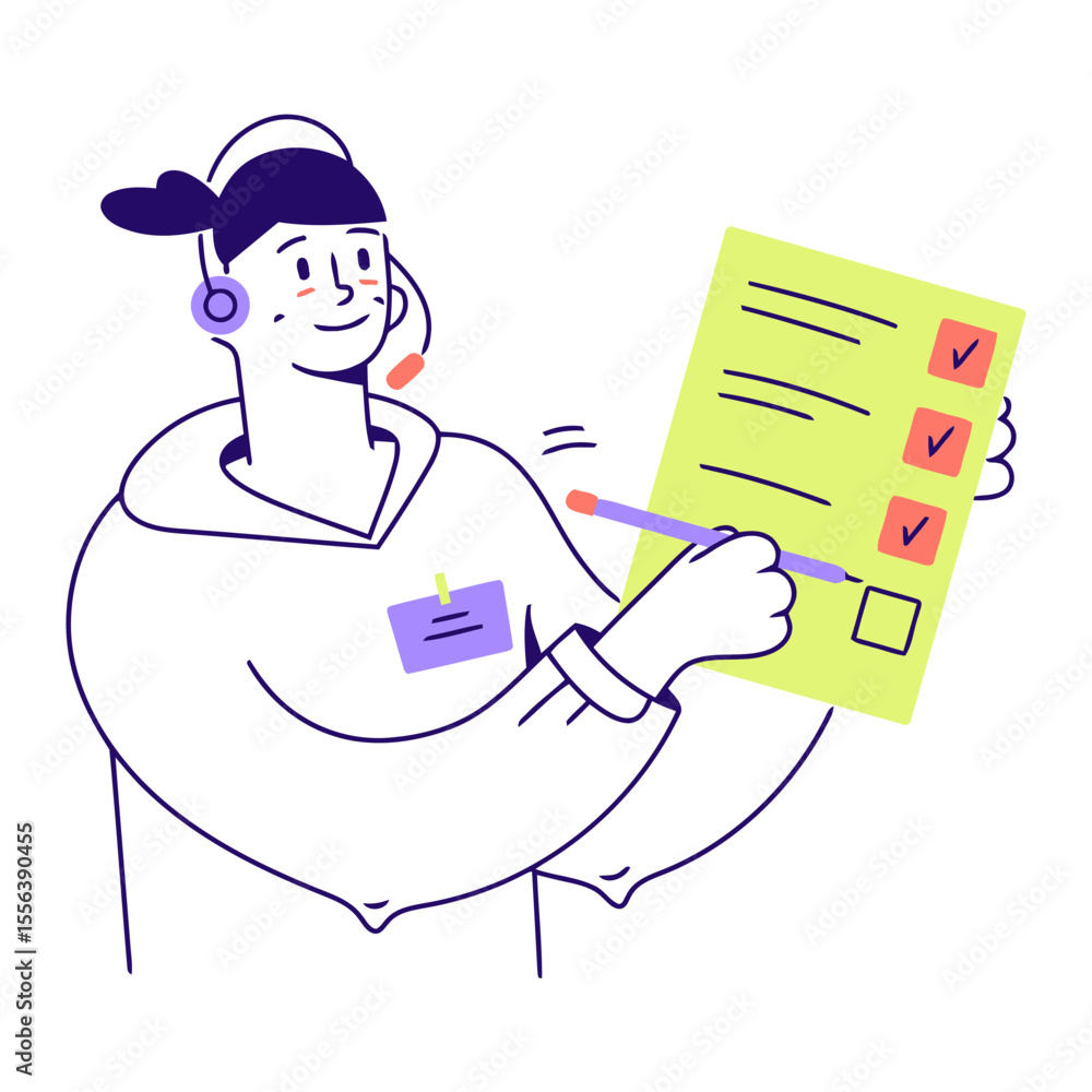 Poster checklist task management survey form list check box planning organization business work project pla
