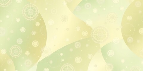 Abstract background with blurred circles and soft pastel colors in shades of green and yellow
