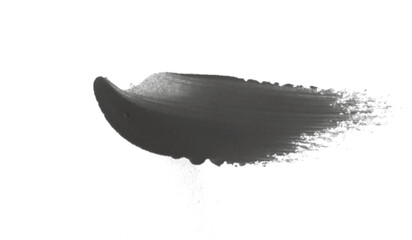 black paint brush on abstract background with liquid design