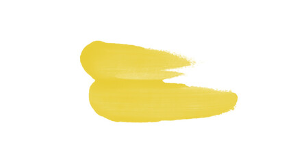 yellow paint brush on abstract background with liquid design