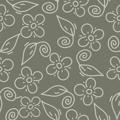 vintage floral seamless pattern. Rich with nostalgia and classic elegance, this pattern evokes the charm of a bygone era for print and textile