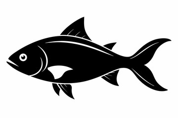 fish sihouette black vector