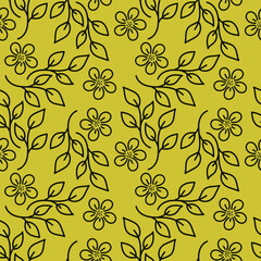 vintage floral seamless pattern. Rich with nostalgia and classic elegance, this pattern evokes the charm of a bygone era for print and textile