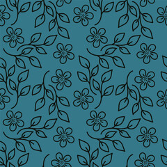 vintage floral seamless pattern. Rich with nostalgia and classic elegance, this pattern evokes the charm of a bygone era for print and textile