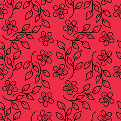vintage floral seamless pattern. Rich with nostalgia and classic elegance, this pattern evokes the charm of a bygone era for print and textile