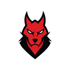 Devil Dog Gaming Logo Vector Illustration for Aggressive Esports Mascot Branding
