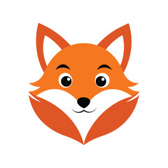 Cute Fox Head Mascot Logo Vector for Adorable Animal Branding and Kids Projects