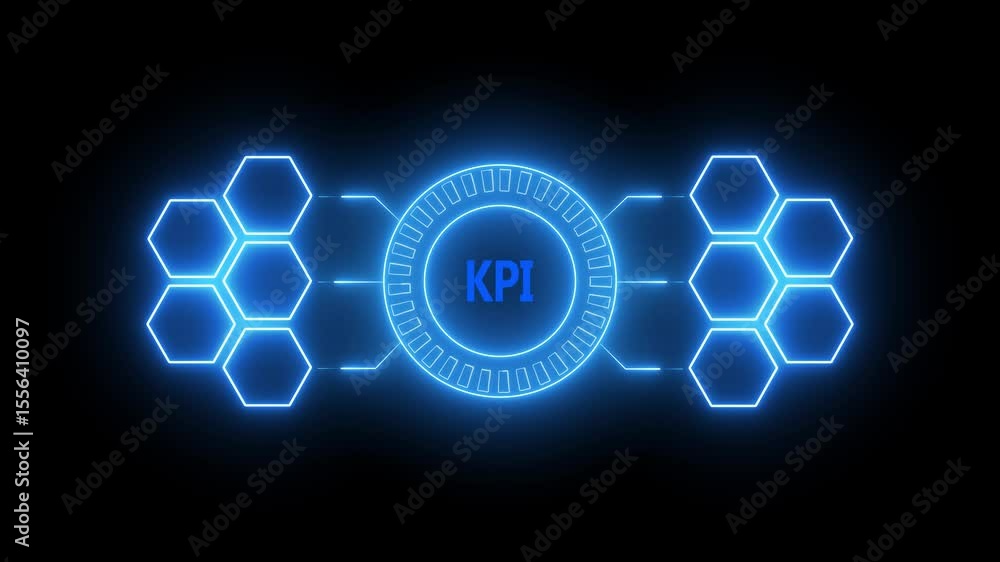 Poster kpi business analytics. data analytics report. key performance indicators on information dashboard f