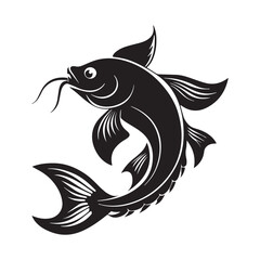 Fototapeta premium catfish vector illustration