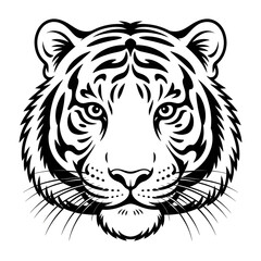 tiger head vector
