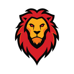 Lion Head Mascot Illustration Perfect for Bold King of the Jungle Logo Branding