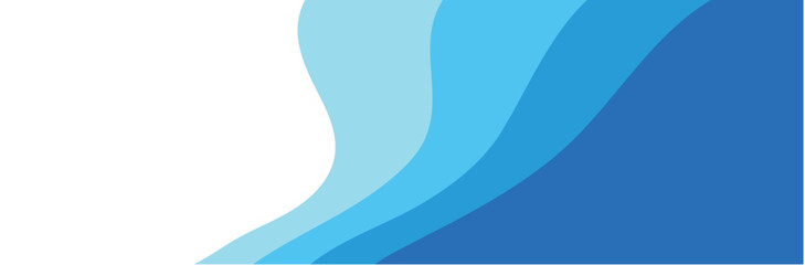 Obraz premium Abstract Blue Wave Vector Background Design – Water Flow Pattern with Curved Lines, Sea-Inspired Art, Light Silhouette Texture, Decorative Backdrop Elements, Colorful Frame Illustration for Wallpaper 