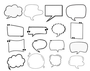 Fototapeta premium Blank Speech Bubble for Text or Comic Design 