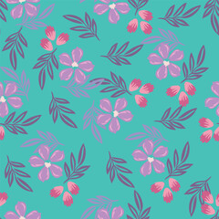 vintage floral seamless pattern. Rich with nostalgia and classic elegance, this pattern evokes the charm of a bygone era for print and textile