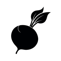 beetroot silhouette vector vegetable organic food