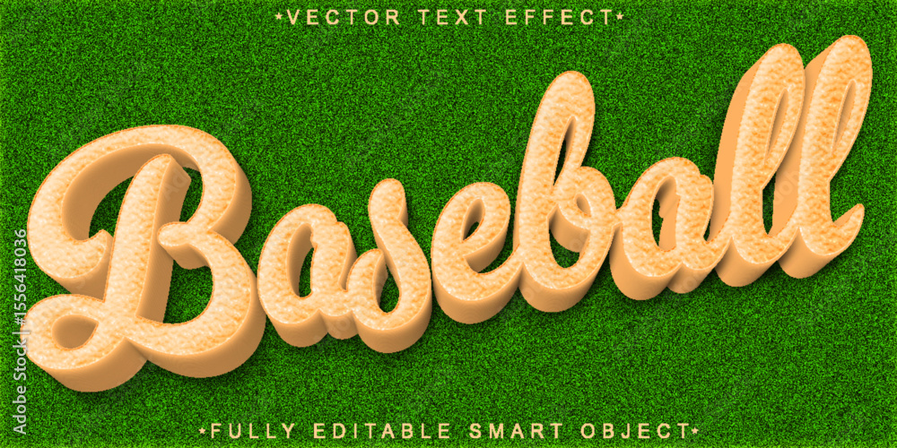 Poster dynamic vintage baseball game league poster vector fully editable smart object text effect