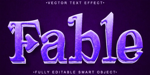  Magical Enchanted Fantasy Tale Fable Style Design Vector Fully Editable Smart Object Text Effect