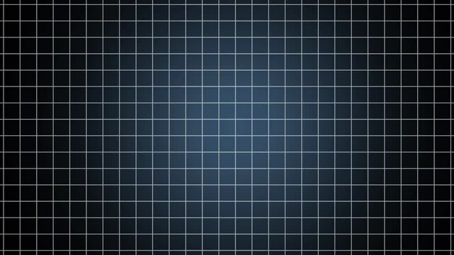 White gridlines 60% aesthetic opacity with zoom effect. It has sky blue shade in the middle of black background. Useful as background/backdrop for video editing