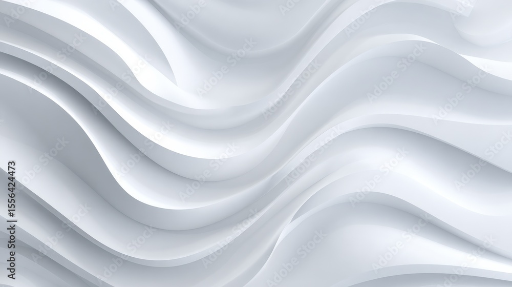 Poster stylish and modern minimalist seamless white wave texture pattern background with monochromatic colo