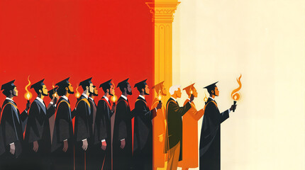 The Light of Learning Passing the Torch Enlightened Future