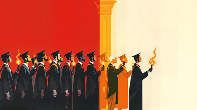 The Light of Learning Passing the Torch Enlightened Future
