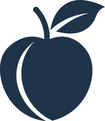 Ziziphus fruit silhouette vector illustration.