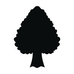 Vector Nature Symbols for Forest, Ecology, or Organic Branding Designs On White Background