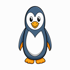 penguin cartoon isolated on white