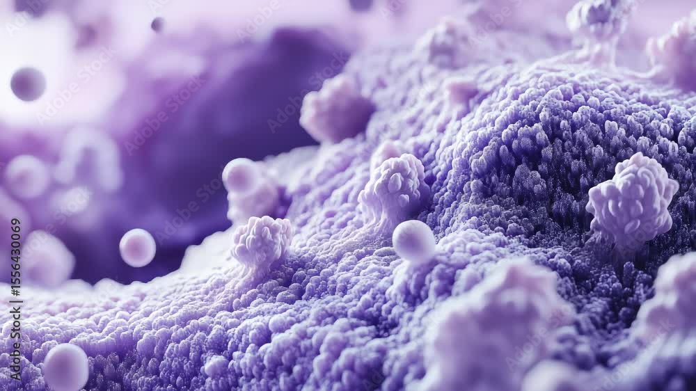 Poster microscopic cell surface dynamics visualization