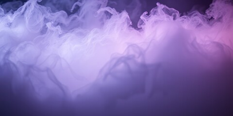 Abstract background featuring wispy purple and white smoke creating a dreamy ethereal effect