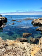 rocky coast of the sea