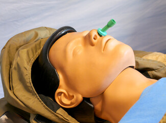 Beatmete Patientenpuppe