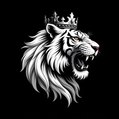 tiger head mascot tatto logo