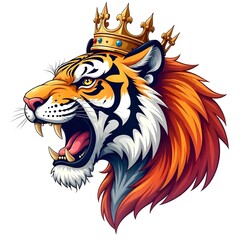 tiger head mascot tatto logo