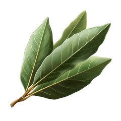 Enhance your culinary creations with bay leaves cutout on transparent background perfect for recipes png format for easy use