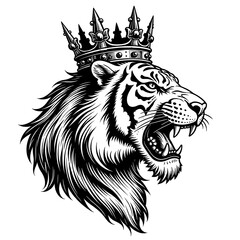 tiger head mascot tatto logo