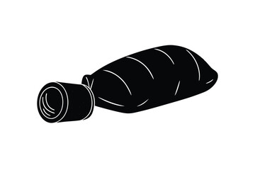 Sleeping bag and pillow for comfortable camping vector art illustration