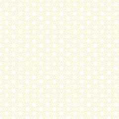 Yellow Geometric Star Floral Seamless Pattern Background
