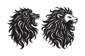 Roaring Lion Head Vector Art Majestic King of Beasts Design