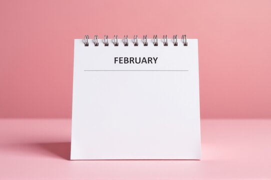 A calendar showing the month of February..New Year 2026. - Powered by Adobe
