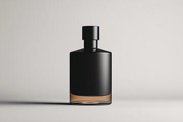 Elegant Black Perfume Bottle Mockup
