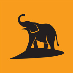 single elephant vector 